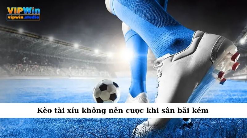Những Loại Kèo Nào Không Nên Cược Để Tránh Mất Tiền Oan? 3 Kèo tài xỉu không nên cược khi sân bãi kém